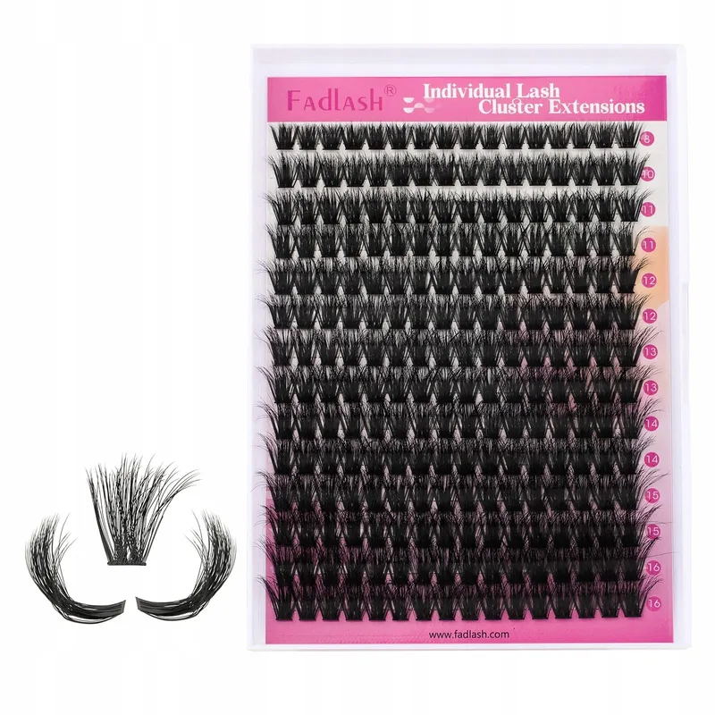 FADLASH Wimperclusters 100D 0.07D Curl 3D Mix 8-16mm Beginners — foto 6