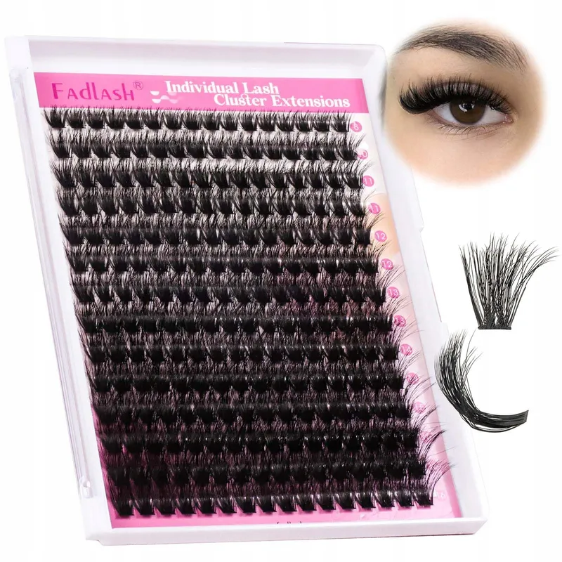 FADLASH Wimperclusters 100D 0.07D Curl 3D Mix 8-16mm Beginners — foto 8