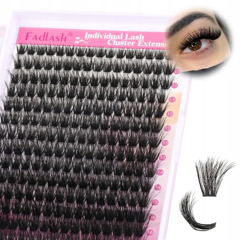 FADLASH Wimperclusters 100D 0.07D Curl 3D Mix 8-16mm Beginners — foto 1