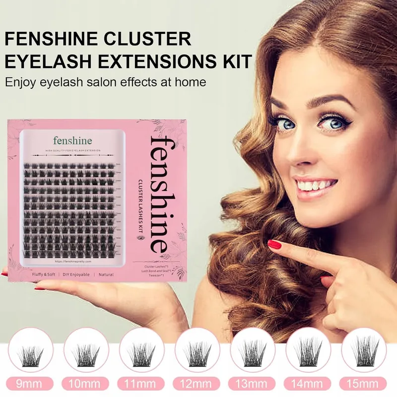 FENSHINE Cluster Wimpers Individueel Zacht C/D Krul 9-15mm Thuis — foto 7