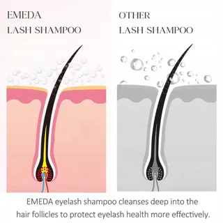 EMEDA Wimpershampoo 100ml met Borsteltje Wimperextensions Salon — miniatuur 4
