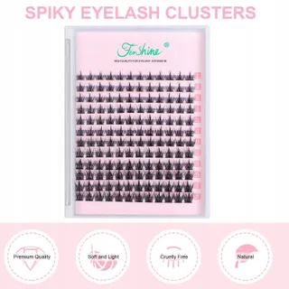 FENSHINE Clusterwimpers DIY 9-15mm C/D Krul Zachte Nepwimpers — miniatuur 4