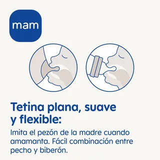 MAM Feel Good Glazen Babyfles 170ml Blauw Siliconen Speen — miniatuur 4