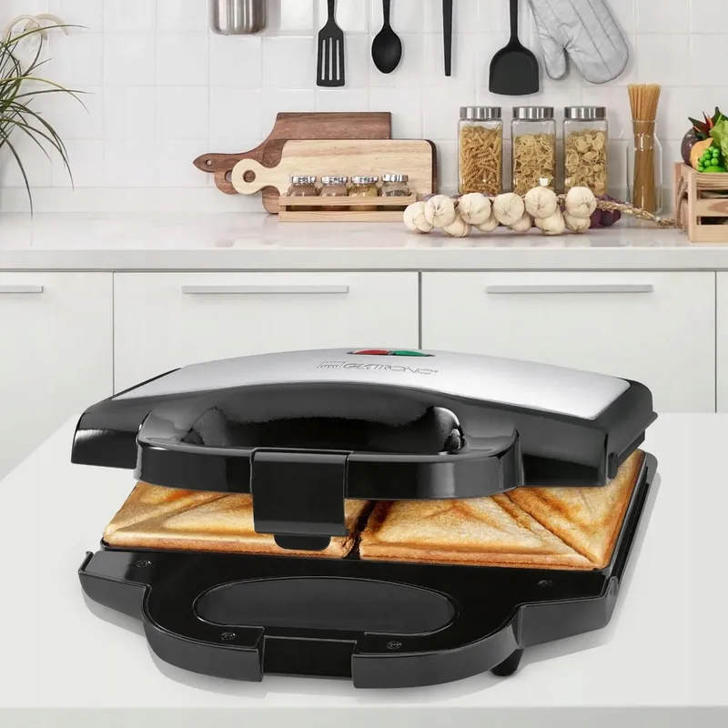 CLATRONIC ST 3778 Sandwichmaker Antiaanbak 750W Zwart RVS — foto 6
