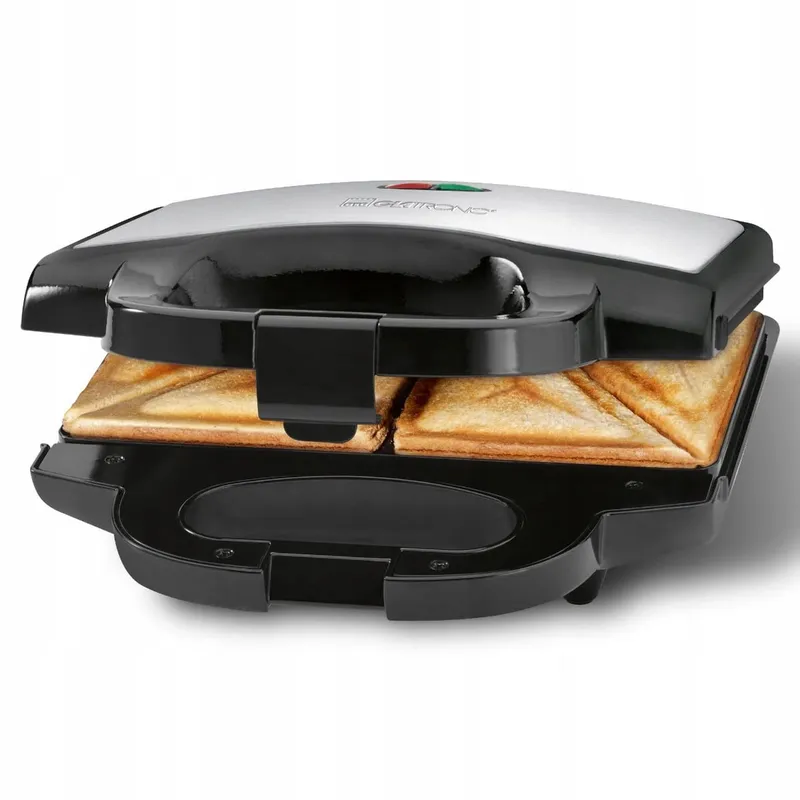 CLATRONIC ST 3778 Sandwichmaker Antiaanbak 750W Zwart RVS — foto 1