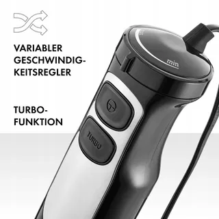 ZWILLING Staafmixer 550W RVS met Maatbeker 600ml Zwart Zilver — miniatuur 4