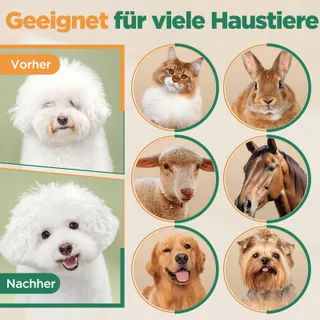 GIMARS Draadloze Stille Trimmer Honden Dikke Vacht — miniatuur 9