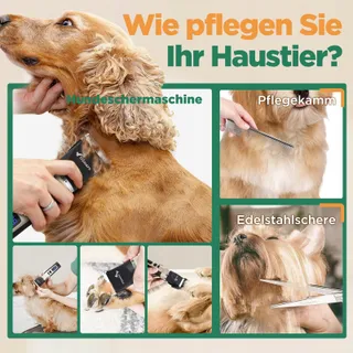 GIMARS Draadloze Stille Trimmer Honden Dikke Vacht — miniatuur 8