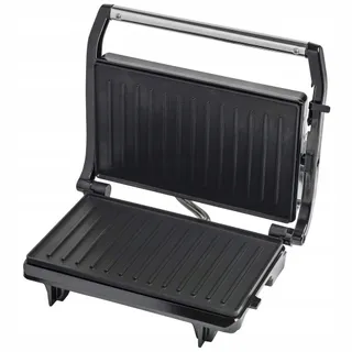 BESTRON Contactgrill 700W Antiaanbaklaag Zwart — miniatuur 1