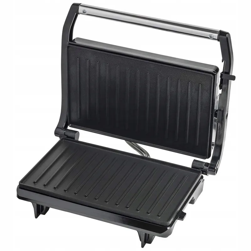 BESTRON Contactgrill 700W Antiaanbaklaag Zwart — foto 1