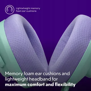 JBL Quantum 100M2 Gaming Headset Over-Ear Afneembare Mic Cyaan — miniatuur 4