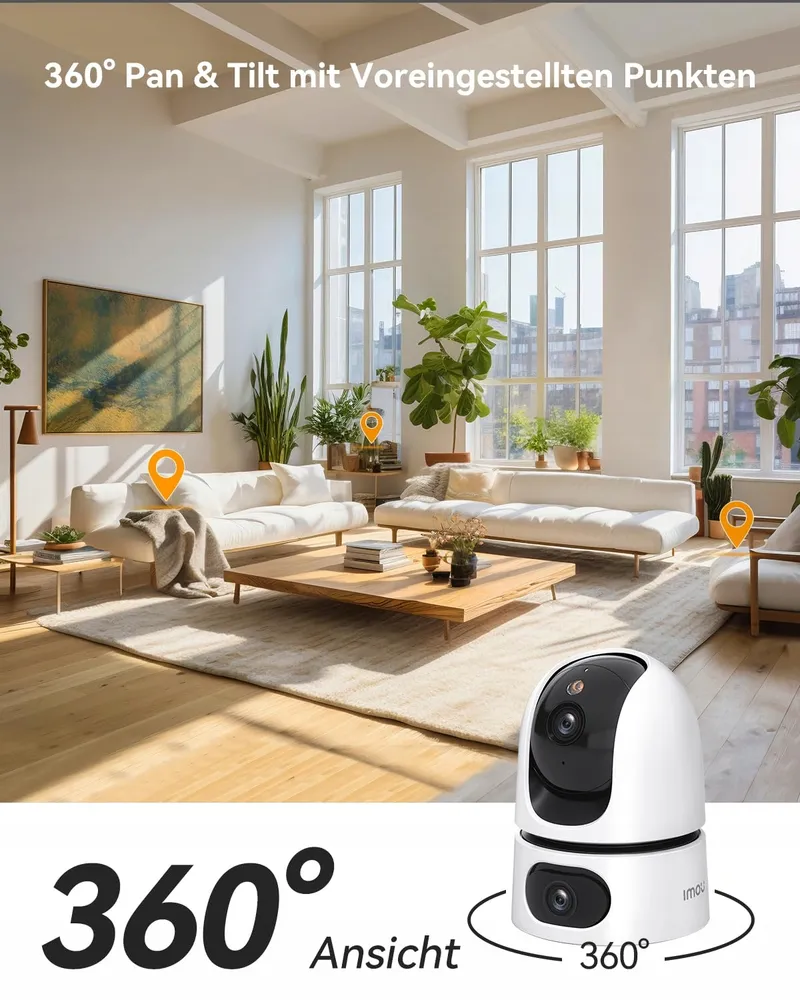 IMOU Binnencamera IP Draaibaar 360 PTZ 2x2K WiFi Audio Baby — foto 4