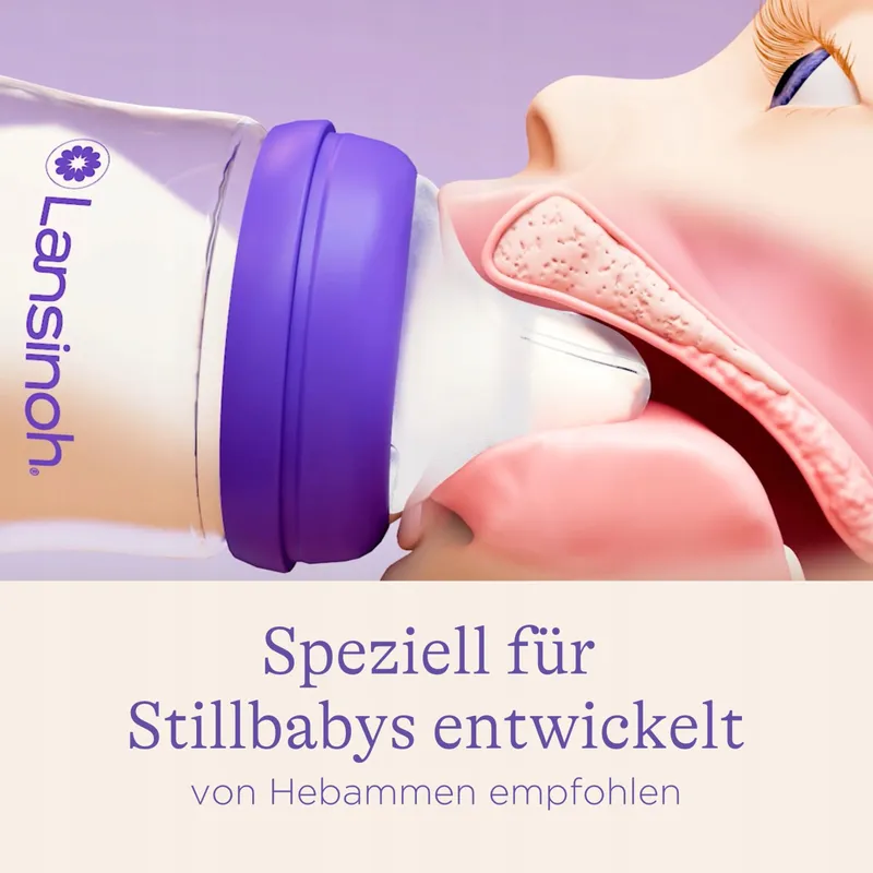 LANSINOH NaturalWave Babyflessen Speen 160ml 2 Stuks — foto 4