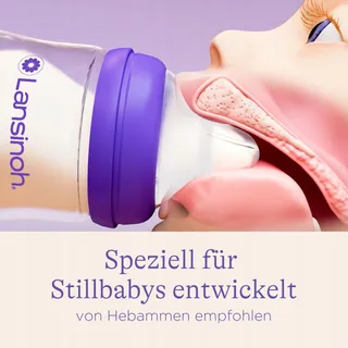 LANSINOH NaturalWave Babyfles 160ml Stabiel Ontwerp — miniatuur 4