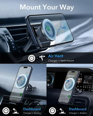 ESR HaloLock Magnetische Telefoonhouder Auto iPhone Android — miniatuur 6