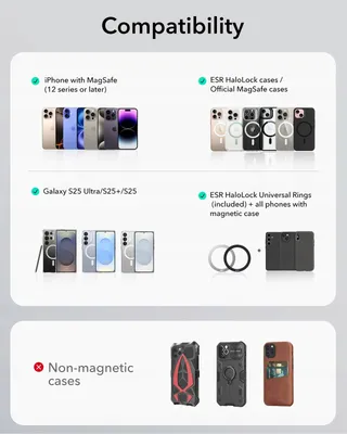 ESR HaloLock Magnetische Telefoonhouder Auto iPhone Android — miniatuur 8