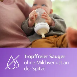 PHILIPS AVENT Natural Fles 330ml Speen Flow 4 3m+ — miniatuur 5