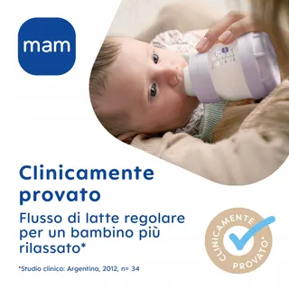 MAM Easy Start Antikoliekflessen 2 Stuks 260ml Lichtblauw — miniatuur 3