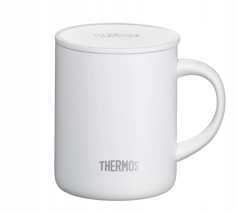 THERMOS Longlife Cup 0,35L Wit RVS Met Deksel Campingmok — foto 1