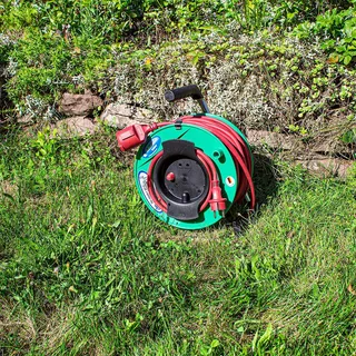 SCHWABE Kabelhaspel Tuin 25m IP44 230V 16A Rood — miniatuur 3