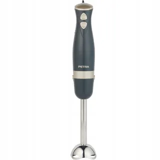 PETRA Staafmixer Staal 600W 2 Snelheden Soep Smoothie Grijs Goud — miniatuur 1