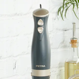 PETRA Staafmixer Staal 600W 2 Snelheden Soep Smoothie Grijs Goud — miniatuur 8