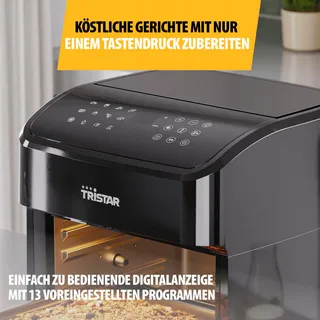 TRISTAR Mini Oven Airfryer 2-in-1 12L 1800W 12 Programma's — miniatuur 6