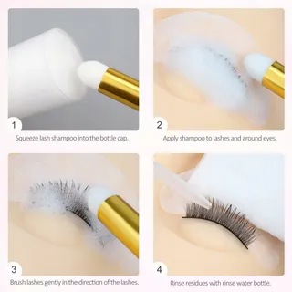 EMEDA Wimpershampoo Set 100ml Met Borsteltje En Haarband Olievrij — miniatuur 6