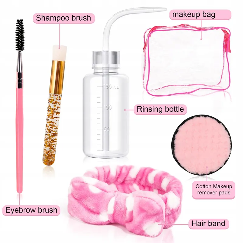 EMEDA Wimpershampoo Set 100ml Met Borsteltje En Haarband Olievrij — foto 5