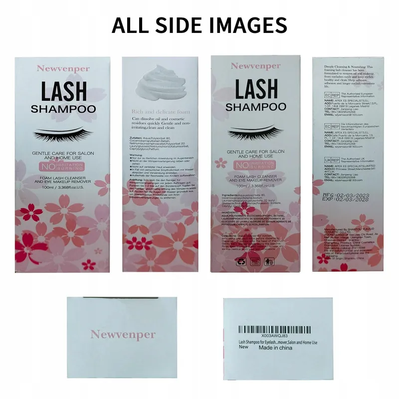 NEWVENPER Wimpershampoo Met Borstel Voor Wimperverlenging 100ML — foto 7