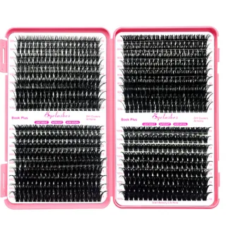 QIVEAORY DIY Wimperextensions Set 684 Stuks Cluster D-Curl — miniatuur 9