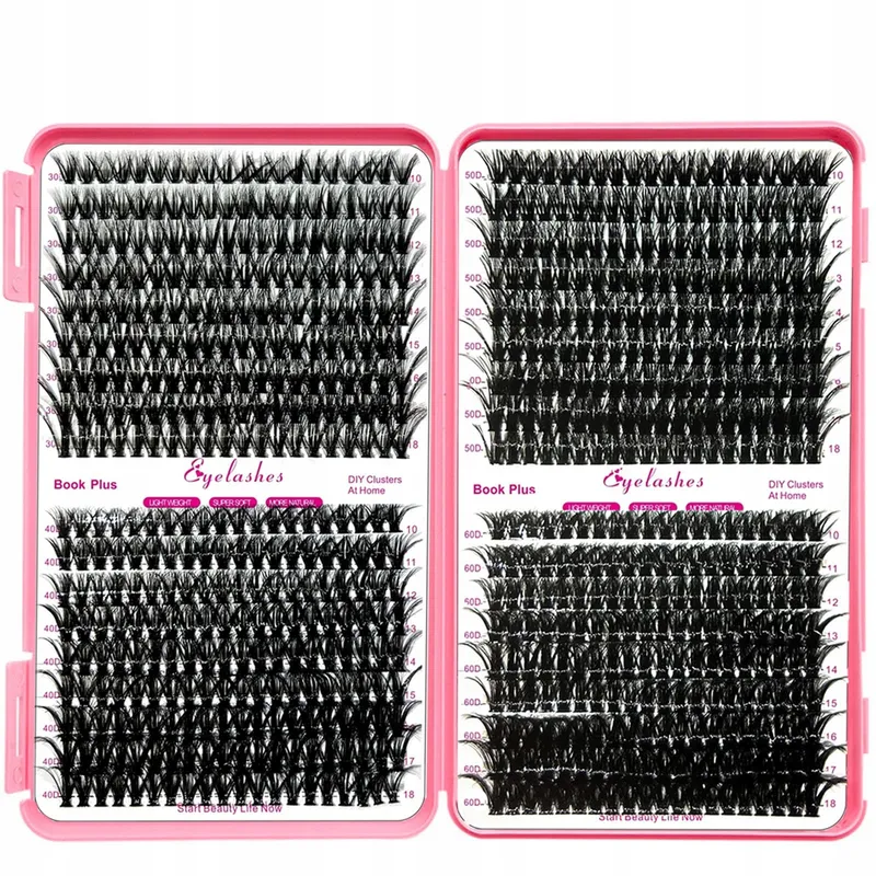 QIVEAORY Wimperextensies 720 Stuks D Curl met Lijm — foto 9