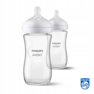 PHILIPS AVENT Glazen Babyflessen 240ml 2 Stuks BPA-Vrij — miniatuur 2