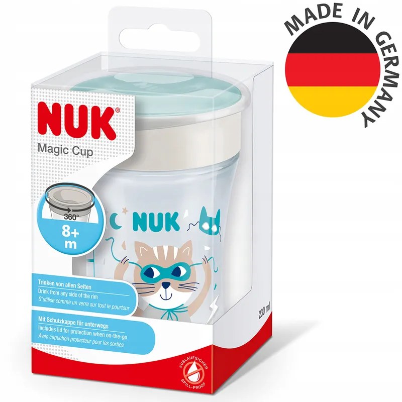 NUK Magic Cup Drinkbeker 8+ Maanden 230ml Blauwe Kat — foto 7