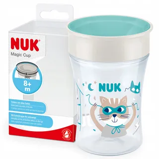 NUK Magic Cup Drinkbeker 8+ Maanden 230ml Blauwe Kat