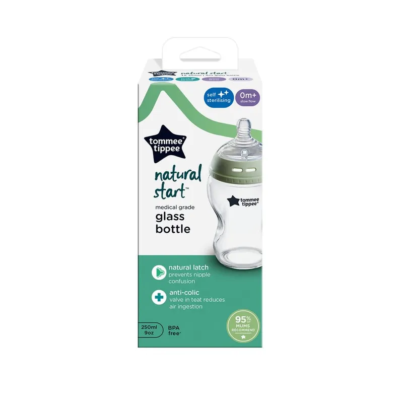 TOMMEE TIPPEE Natural Start Glazen Antikoliek Fles 250ml — foto 2