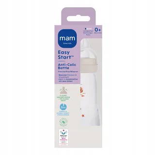 MAM Easy Start Antikoliekfles 260ml 0+ Bodemventiel — miniatuur 2