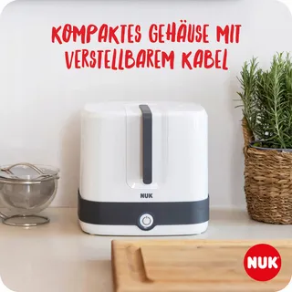 NUK Vario Express Stoomsterilisator Babyflessen 3-in-1 Wit — miniatuur 6