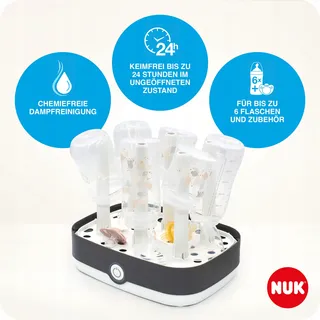NUK Vario Express Stoomsterilisator Babyflessen 3-in-1 Wit — miniatuur 3