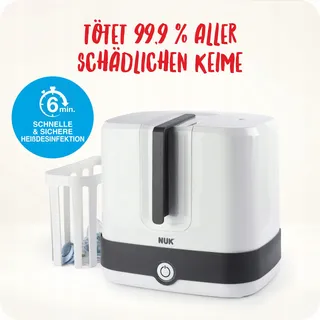 NUK Vario Express Stoomsterilisator Babyflessen 3-in-1 Wit — miniatuur 2