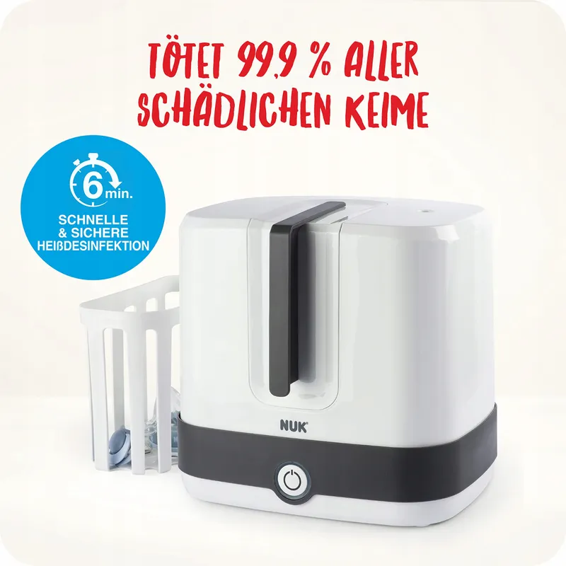 NUK Vario Express Stoomsterilisator Babyflessen 3-in-1 Wit — foto 2