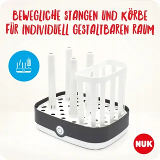 NUK Vario Express Stoomsterilisator Babyflessen 3-in-1 Wit — miniatuur 4