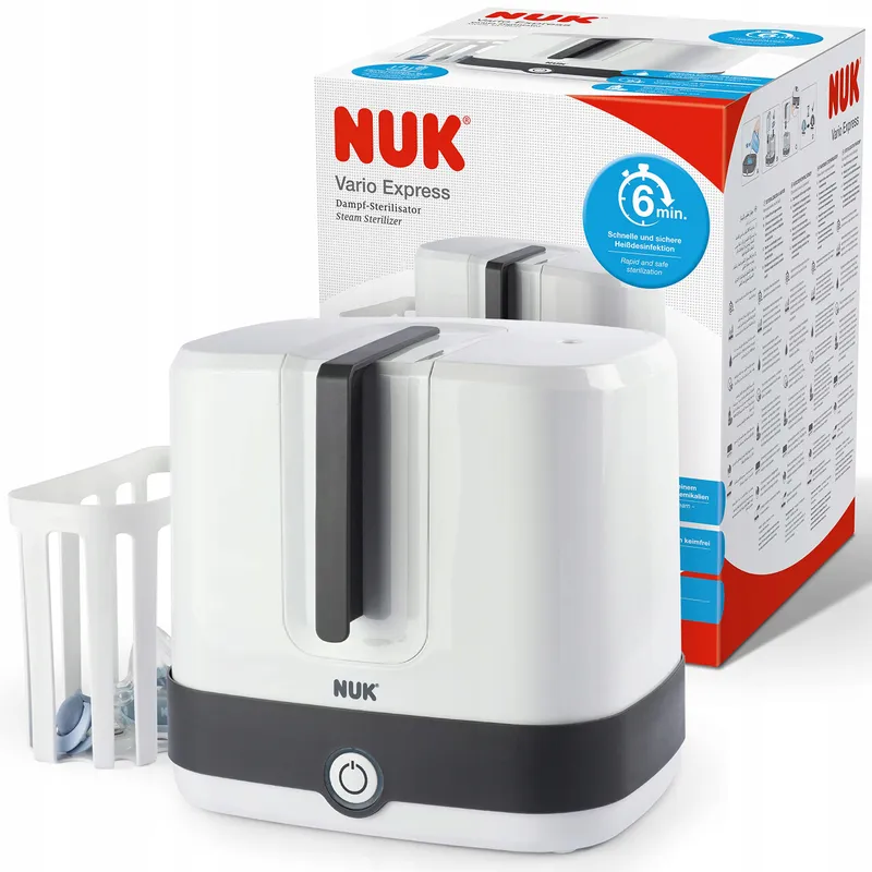 NUK Vario Express Stoomsterilisator Babyflessen 3-in-1 Wit — foto 1