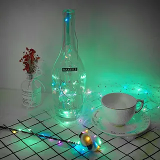 DING Lichtsnoer Flexibele Draad 5-delig 2M 20 LED Kleurrijk — miniatuur 4