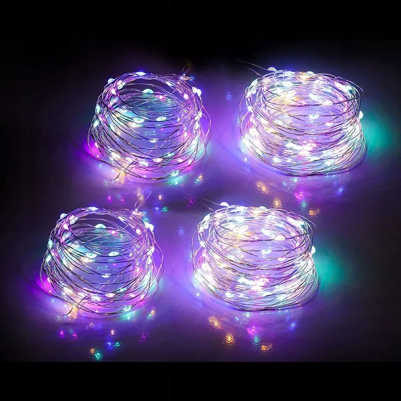 DING Lichtsnoer Flexibele Draad 5-delig 2M 20 LED Kleurrijk — foto 2
