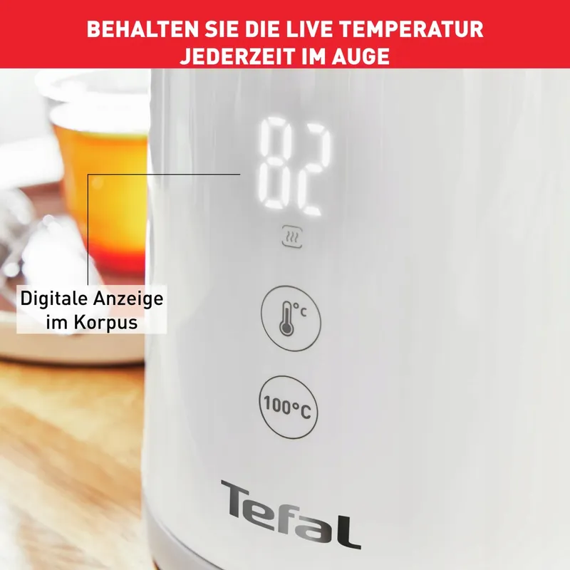 TEFAL Sense Waterkoker 1,5L Digitaal Display 5 Temperaturen 1800W — foto 4