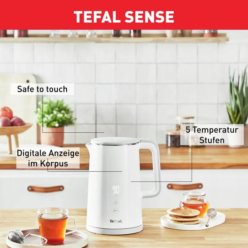 TEFAL Sense Waterkoker 1,5L Digitaal Display 5 Temperaturen 1800W — foto 6