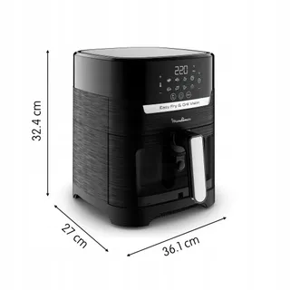 MOULINEX Easy Fry Grill Vision 4,2L Airfryer Venster 10 Functies — miniatuur 4