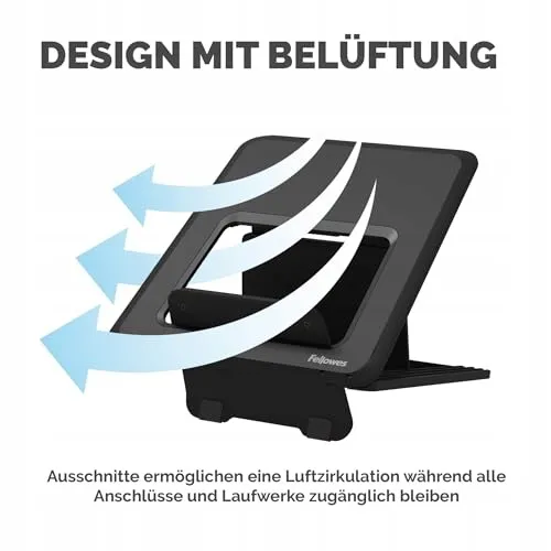 FELLOWES Verstelbare Laptopstandaard voor Kantoor en Thuis Zwart — foto 6