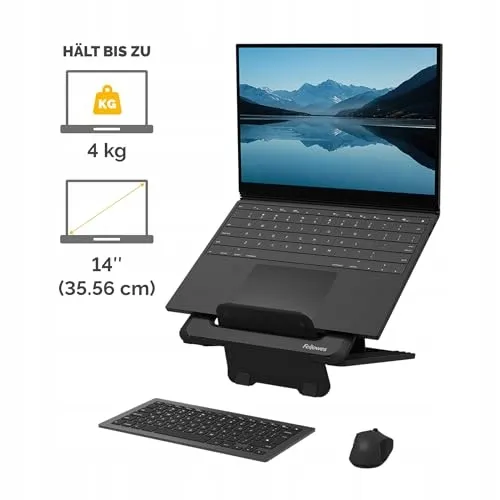 FELLOWES Verstelbare Laptopstandaard voor Kantoor en Thuis Zwart — foto 3